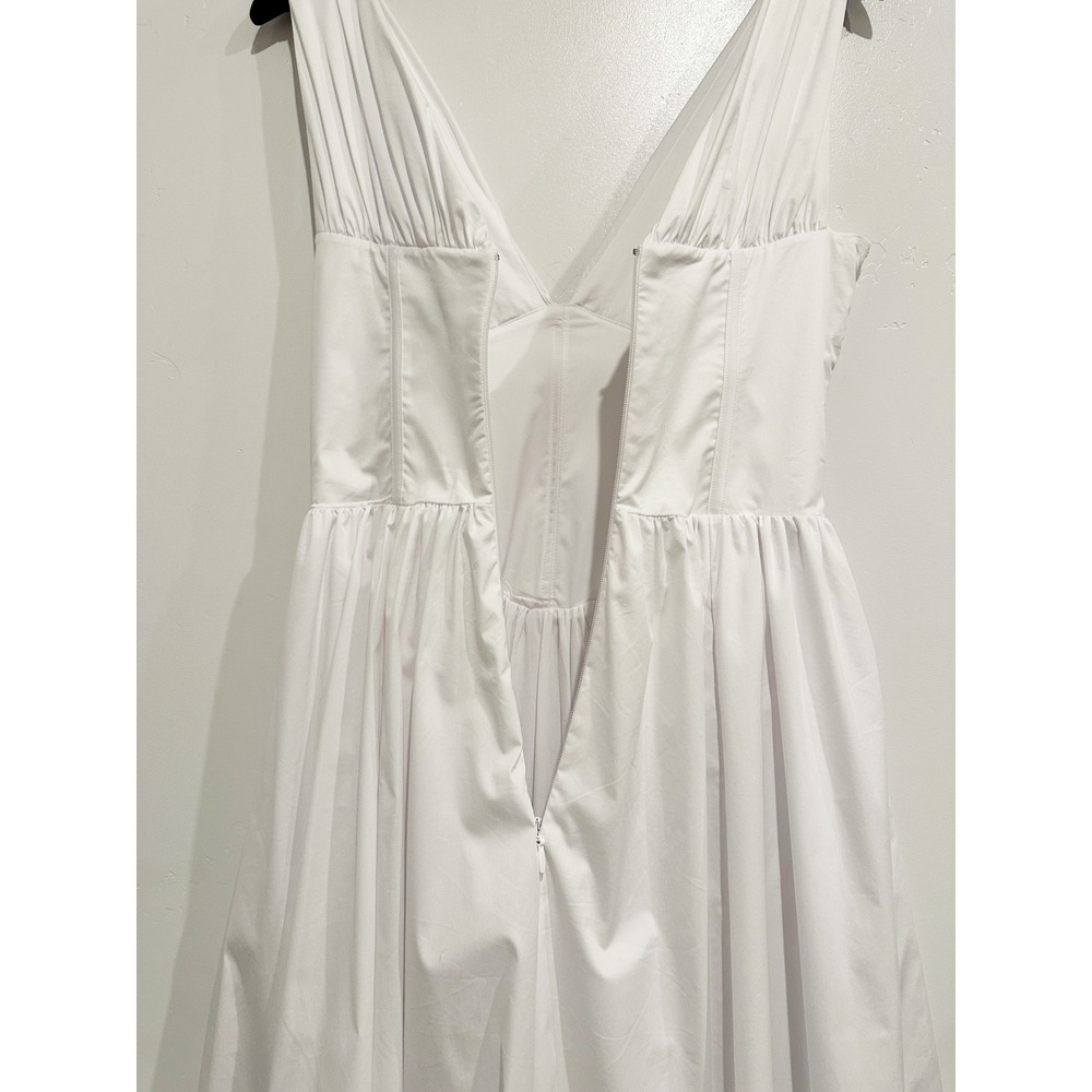 House of CB Emmelina White Cotton Corset Sundress Size Medium - Picture 10 of 14
